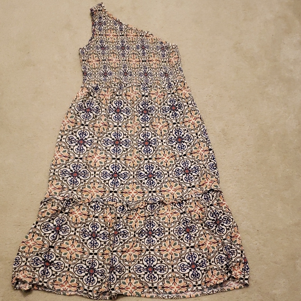 Knox Rose One-Shoulder Maxi Dress in Cream, Navy, Blush